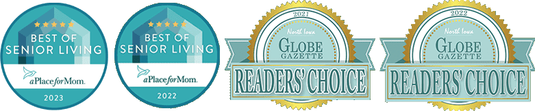 Best of senior living and readers choice logos 2023 Best of senior living and readers choice logos 2023